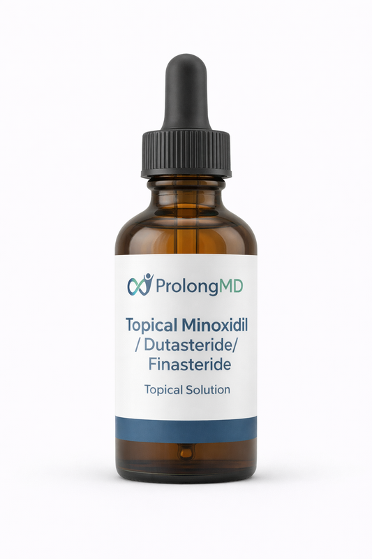 Topical Minoxidil/Dusteride/Finasteride (5%/0.1%), $149/mo